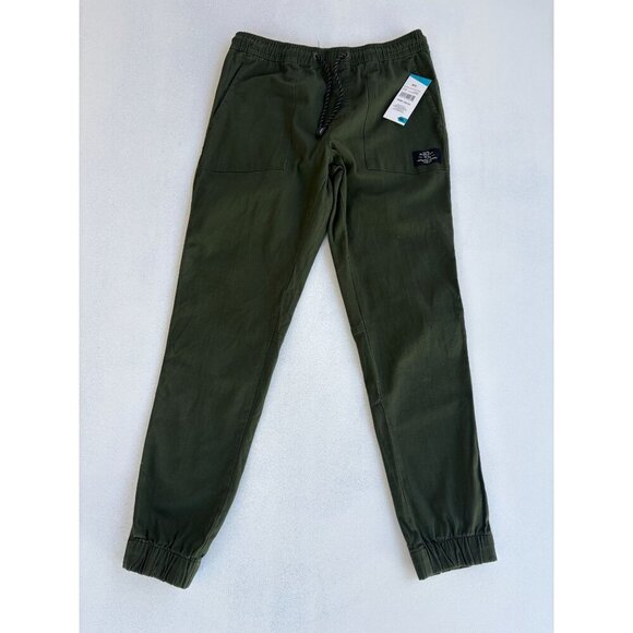 Tony Hawk Mens Olive Green Elastic Waist Jogger Pants W/ Drawstring & Pockets Si - Picture 1 of 6